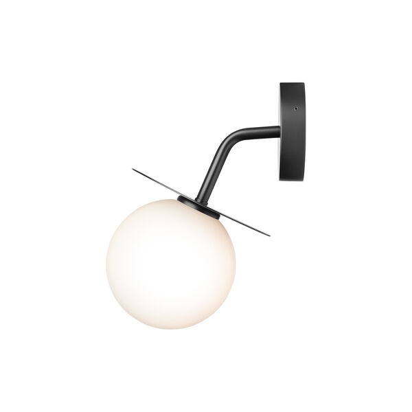 Liila Outdoor Wall Lamp, black/opal Liila Outdoor Wall Lamp, black/opal, Nuura