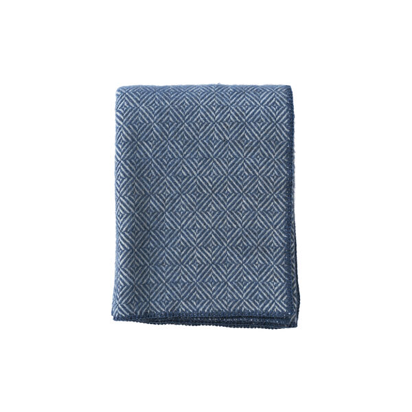 Diamonds Throw, sea blue, Klippan Yllefabrik