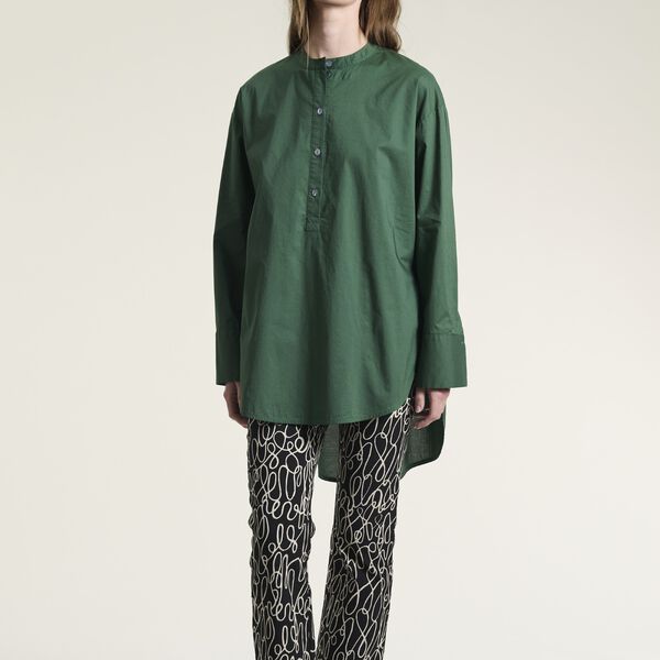 Core cotton skjorttunika, deep grass green, BITTE KAI RAND
