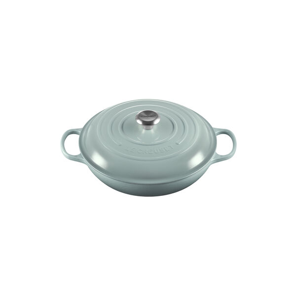 Signature gjutj&auml;rn buff&eacute;tgryta 30 cm, sea salt, Le Creuset