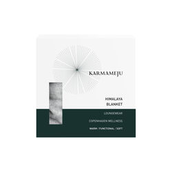 Himalaya Fleece Blanket, light grey, Karmameju