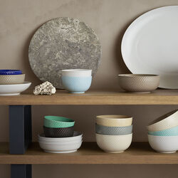 Rhombe Earth Bowl, clay, Lyngby Porcelæn