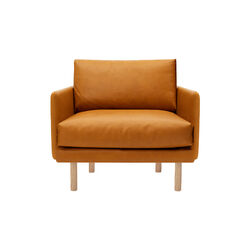 Emo Loungestol, SemiAni Cognac/naturoljad ek, Bruunmunch Furniture