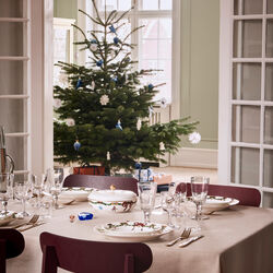 Star Fluted Christmas sk&aring;l med lock 21 cm, Royal Copenhagen