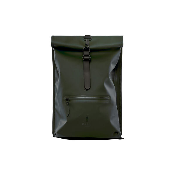 Rolltop Ryggsäck, green, Rains