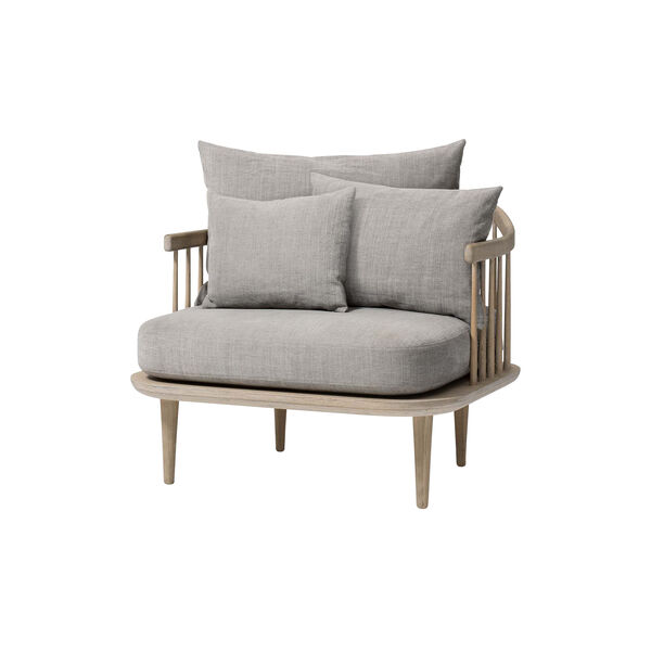 Fly SC1 Lounge Chair, Hot Madison 094/oiled oak, &Tradition