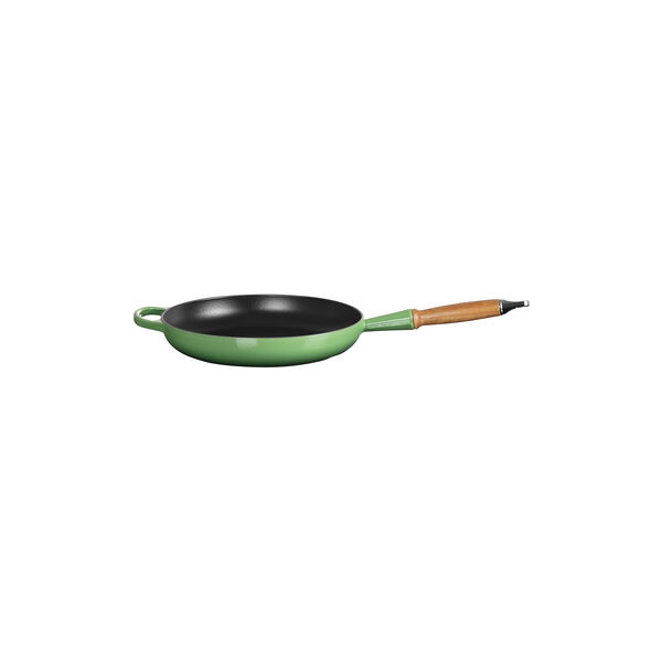 Signature gjutj&auml;rn stekpanna med tr&auml;handtag &Oslash; 28 cm, bamboo green, Le Creuset