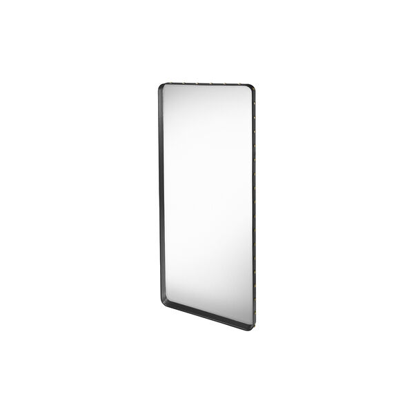 Adnet Rectangular Wall Mirror, black, GUBI