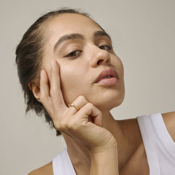 Heart Ring, guldpl&auml;terad, ENAMEL Copenhagen