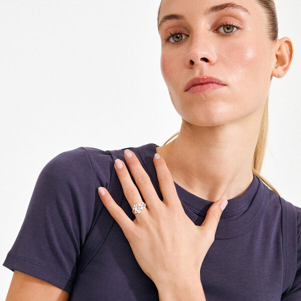 AJANI ring silverpl&auml;terad, Pilgrim