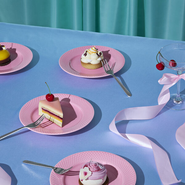 Rhombe T&aring;rtgaffel 4 st., Lyngby Porcel&aelig;n