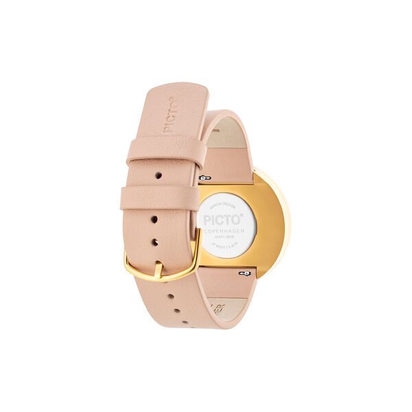 PICTO armbandsur, white/gold/nude, Picto