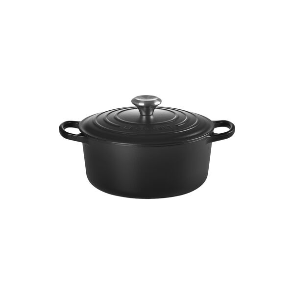 Signature gjutj&auml;rn rund gryta &Oslash; 24 cm, matte black, Le Creuset