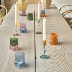 Styles Värmeljushållare, blue/amber, Villa Collection