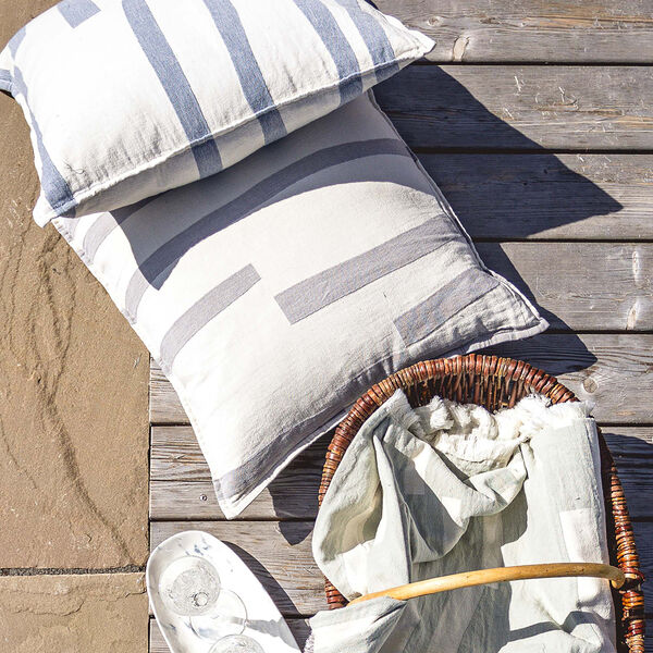 Lyme Grass pl&auml;d, grey, ELVANG