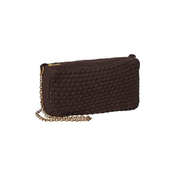 Stickad Clutch Kedja Petra | Choclate, By LOHN