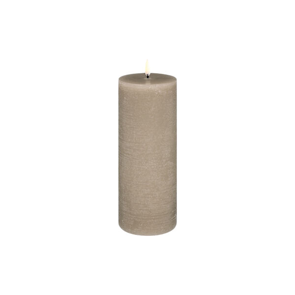 LED Pillar Candle 20 cm, sandstone, Uyuni Lighting