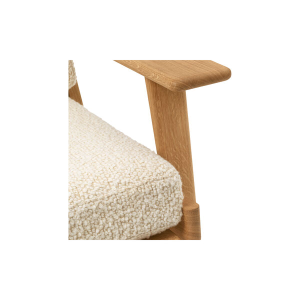 CH290 Lounge Chair, 1501 eggshell/oiled oak, Carl Hansen & Søn