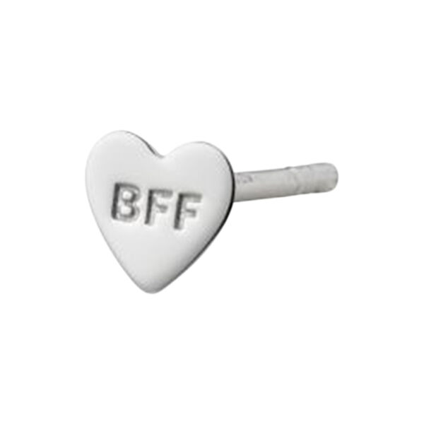 BFF Earring Single, silver, Stine A Jewelry