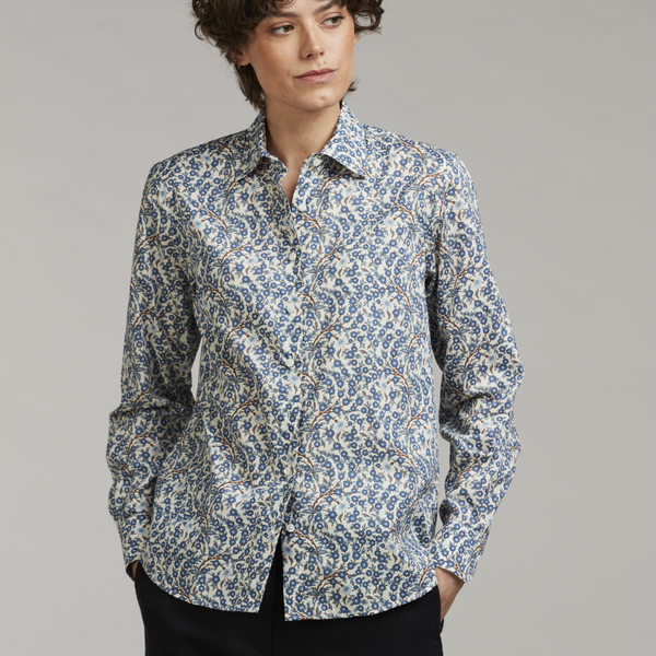 Siri Shirt, blue pattern, Stenstr&ouml;ms