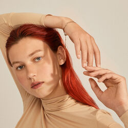 JOANNA flat snake chain Armband, gold-plated, Pilgrim