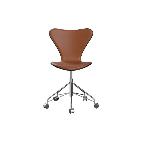 Serie 7™ 3117 Front Upholstered Office Chair, Essential walnut, Fritz Hansen