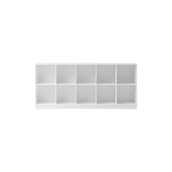 Wood Shelving Unit 5x2 Horizontal with Base Wood Shelving Unit 5x2 Horizontal with Base, Oliver Furniture
