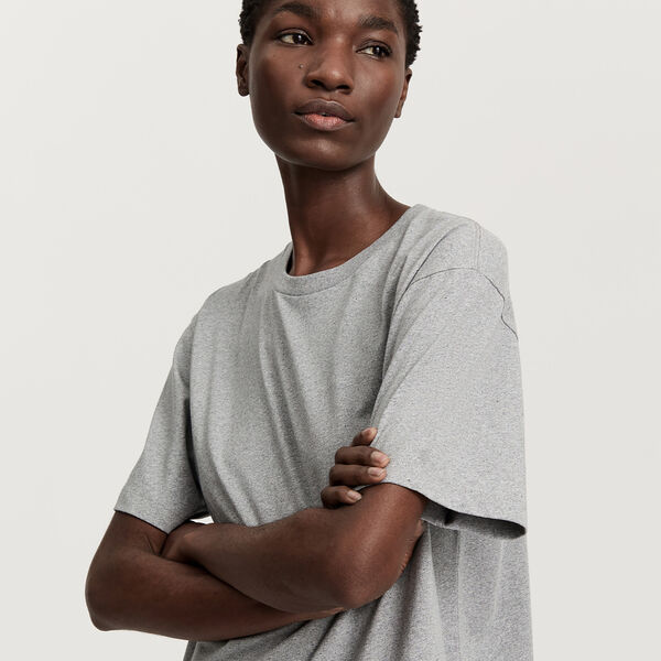 Classic Circular Tee Melange, grey melange, Aiayu