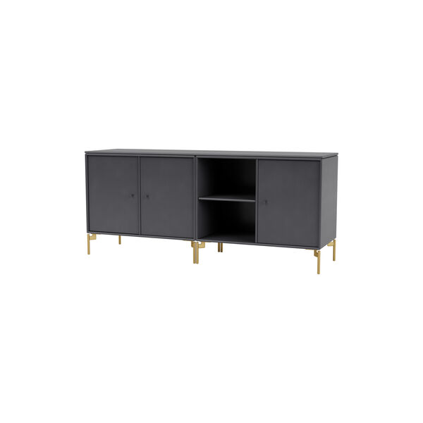 SAVE Lowboard with Brass Legs, 36 coal, Montana Furniture
