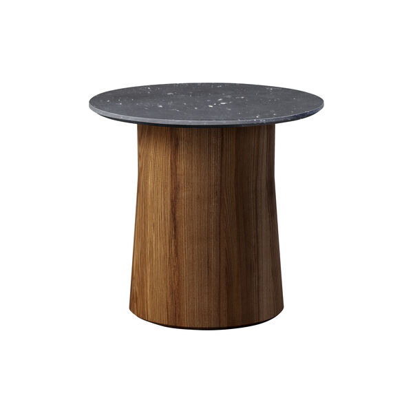 Niveau Soffbord &Oslash; 45 cm, Black Marquina/oiled stained ash, Fredericia Furniture
