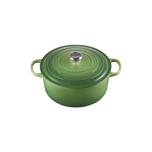 Signature gjutj&auml;rn rund gryta &Oslash; 28 cm, bamboo green, Le Creuset