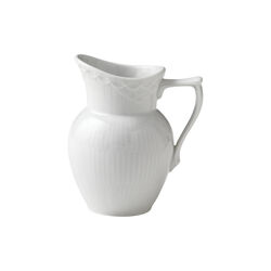 White Fluted Half Lace gräddkanna, Royal Copenhagen