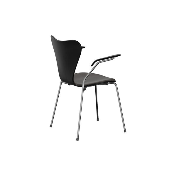 Series 7&trade; 3207 Front Upholstered Chair, Essential dark brown, Fritz Hansen