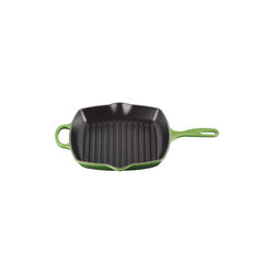 Signature gjutj&auml;rn kvadratisk grillpanna 26 cm, bamboo green, Le Creuset