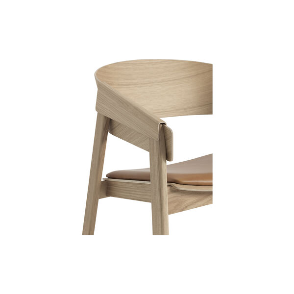 Cover Lounge Chair, refine leather cognac/oak Cover Lounge Chair, refine leather cognac/oak, Muuto