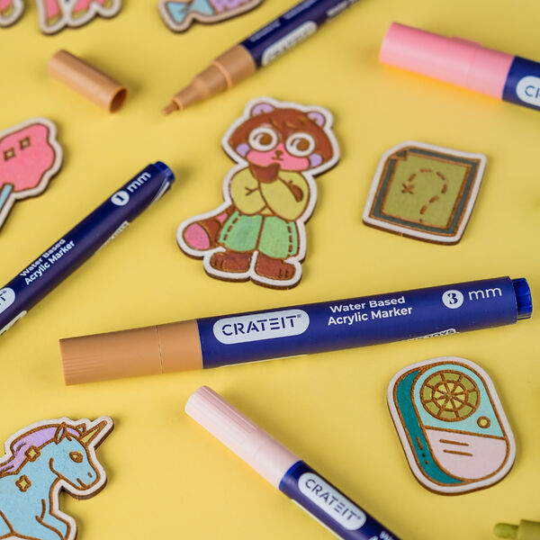 Nature Tuschpennor  3mm 6 pcs., Crateit