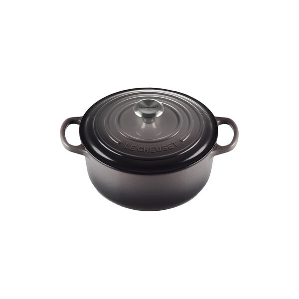 Signature gjutj&auml;rn rund gryta &Oslash; 20 cm, flint, Le Creuset