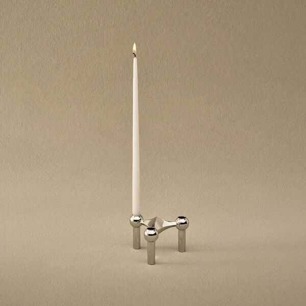 STOFF Nagel ljusstake, krom, STOFF Nagel