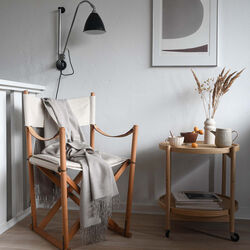 Luxury pläd, beige, ELVANG