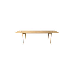 PURE Dining Table L190 incl. 2 Extension Leaves, white oiled oak, Bruunmunch Furniture
