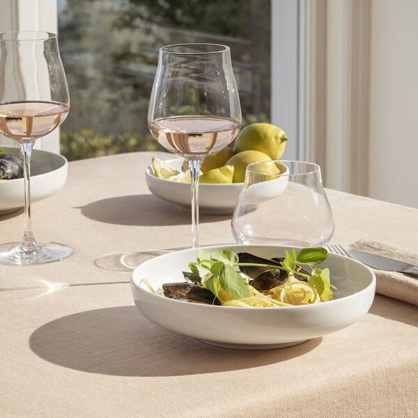 KOPPEL djup tallrik 21 cm, vit, Georg Jensen