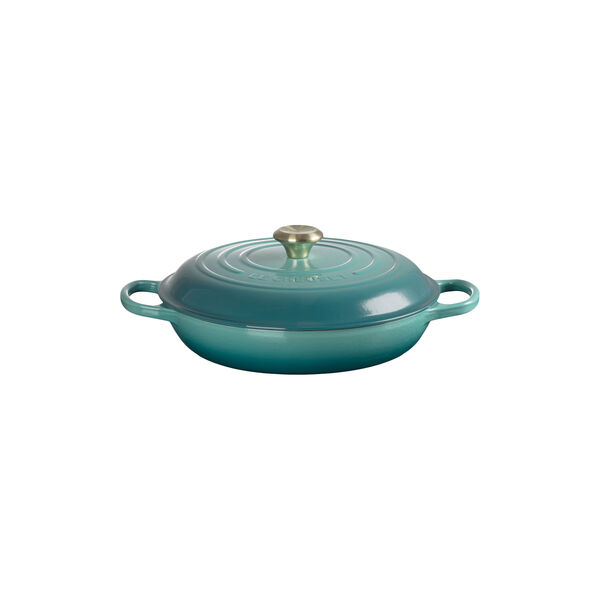 Signature gjutj&auml;rn buff&eacute;tgryta 30 cm, bleu riviera, Le Creuset