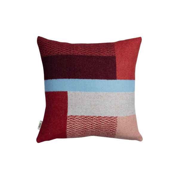 MIKKEL Cushion, red MIKKEL Cushion, red, Røros Tweed