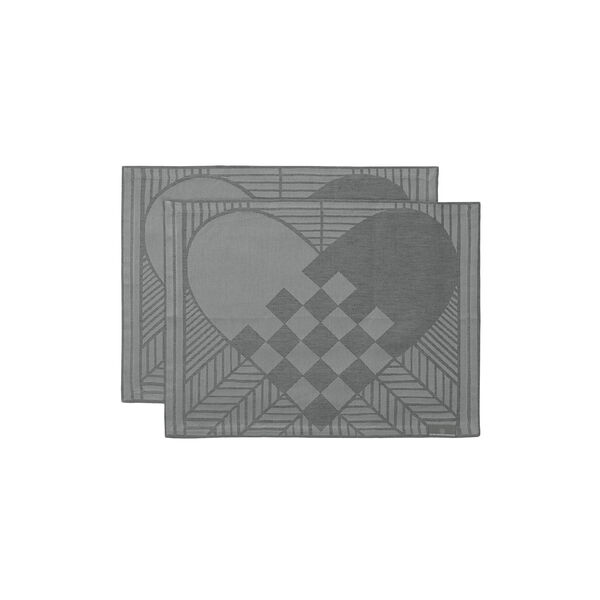 CHRISTMAS RUSTIC bordstablett, winter grey, Georg Jensen Damask