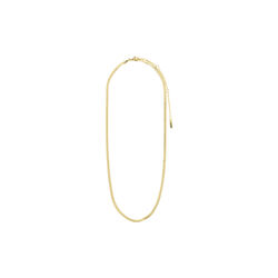 JOANNA flat snake chain Halsband, gold-plated, Pilgrim