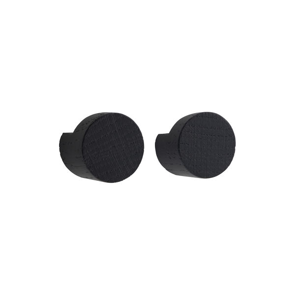 Wood Knot Small 2 pcs, black, EKTA Living