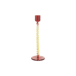 Styles glas ljusstake, red/yellow, Villa Collection