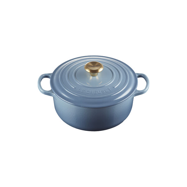 Signature gjutj&auml;rn rund gryta &Oslash; 20 cm, chambray, Le Creuset