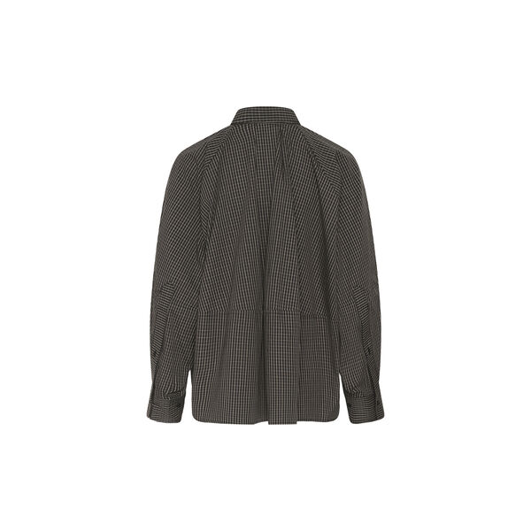 MillesIW Loose Shirt, black graphic check, InWear