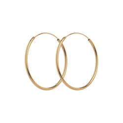 Plain Hoop örhängen, guld, Pernille Corydon Jewellery